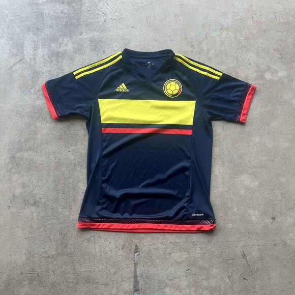 COLOMBIA NATIONAL TEAM 2015/2016 AWAY FOOTBALL SHIRT JERSEY ADIDAS SIZE M - Picture 1 of 2